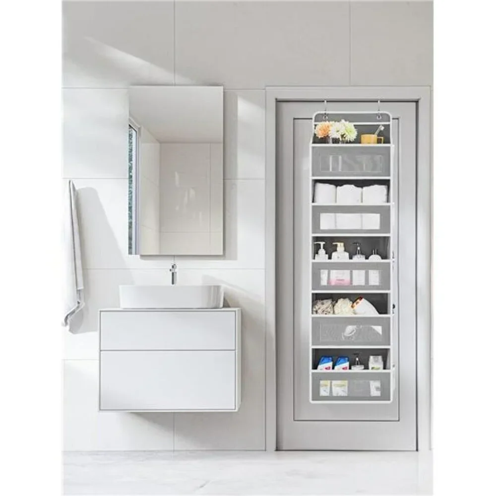 Over The Door Organizer Storage 5 Shelf Hanging Door Organizer with 5 Pockets